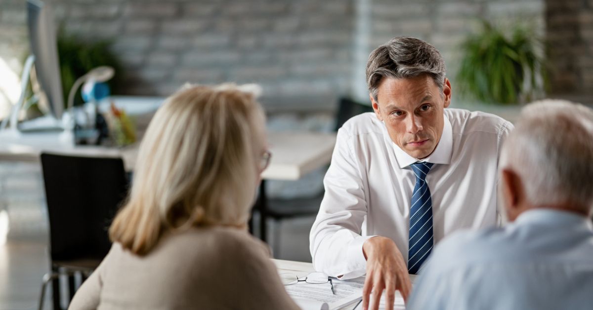 Lawyer guiding clients on legal matters