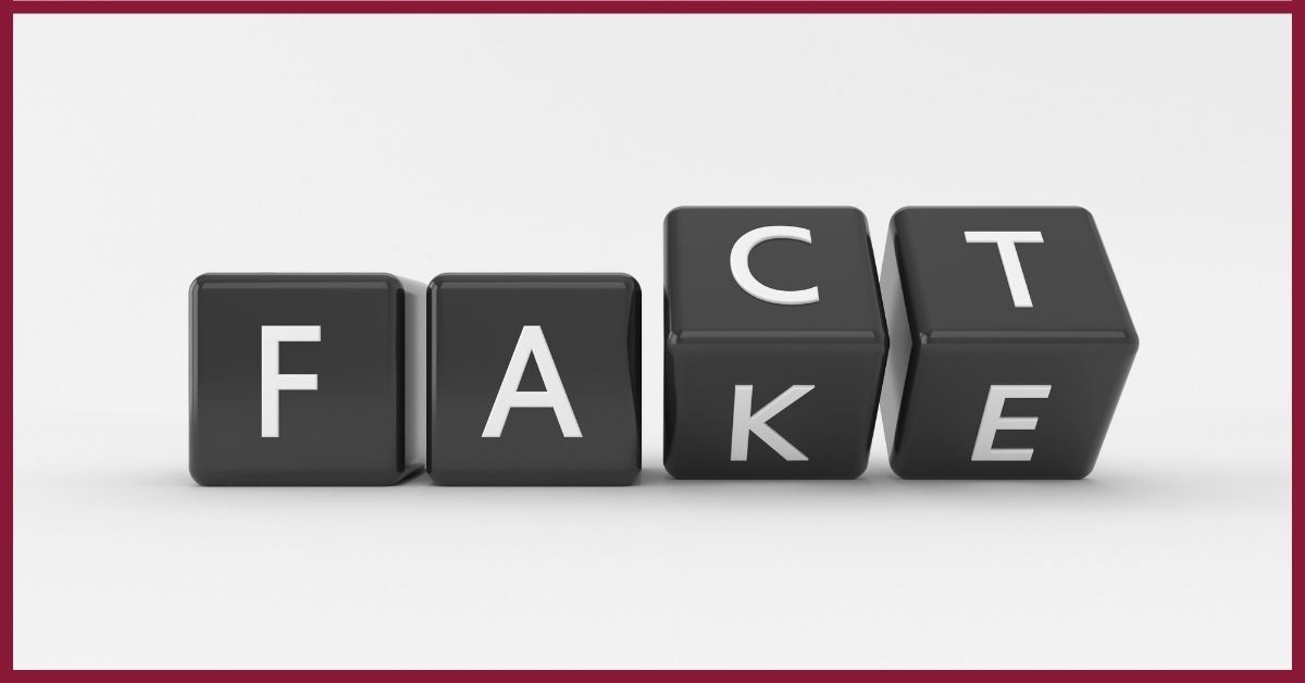 "fake" letters turning into "fact"