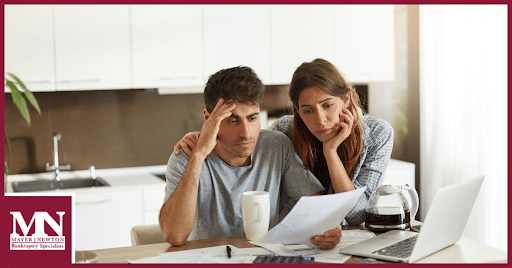 couple looking over finances